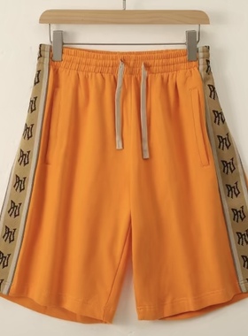 不退不换PNJ稀缺货满印重工纯棉短裤男女线下款 偏远加运费