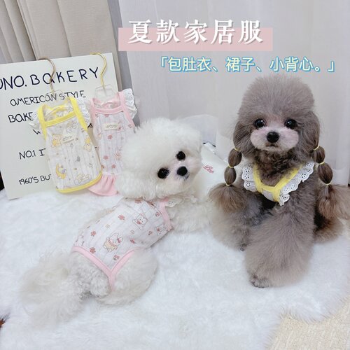 宠物猫狗衣服包肚衣裙子棉夏透气