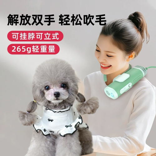 来旺兄弟挂脖吹水机负离子护毛