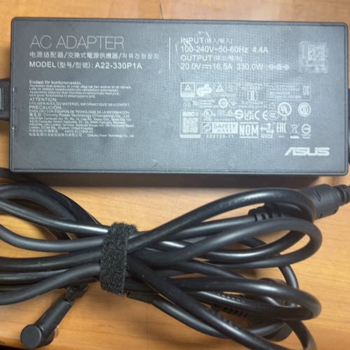 【二手】原装华硕ROG玩家国度330W充电器6.0×3.7mm带针枪神原装