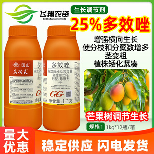 国光真功夫25%多效唑芒果树矮壮素促进分蘖矮化剂控旺生长调节剂