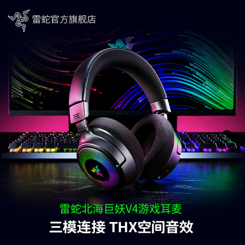 Razer雷蛇北海巨妖V4游戏耳麦