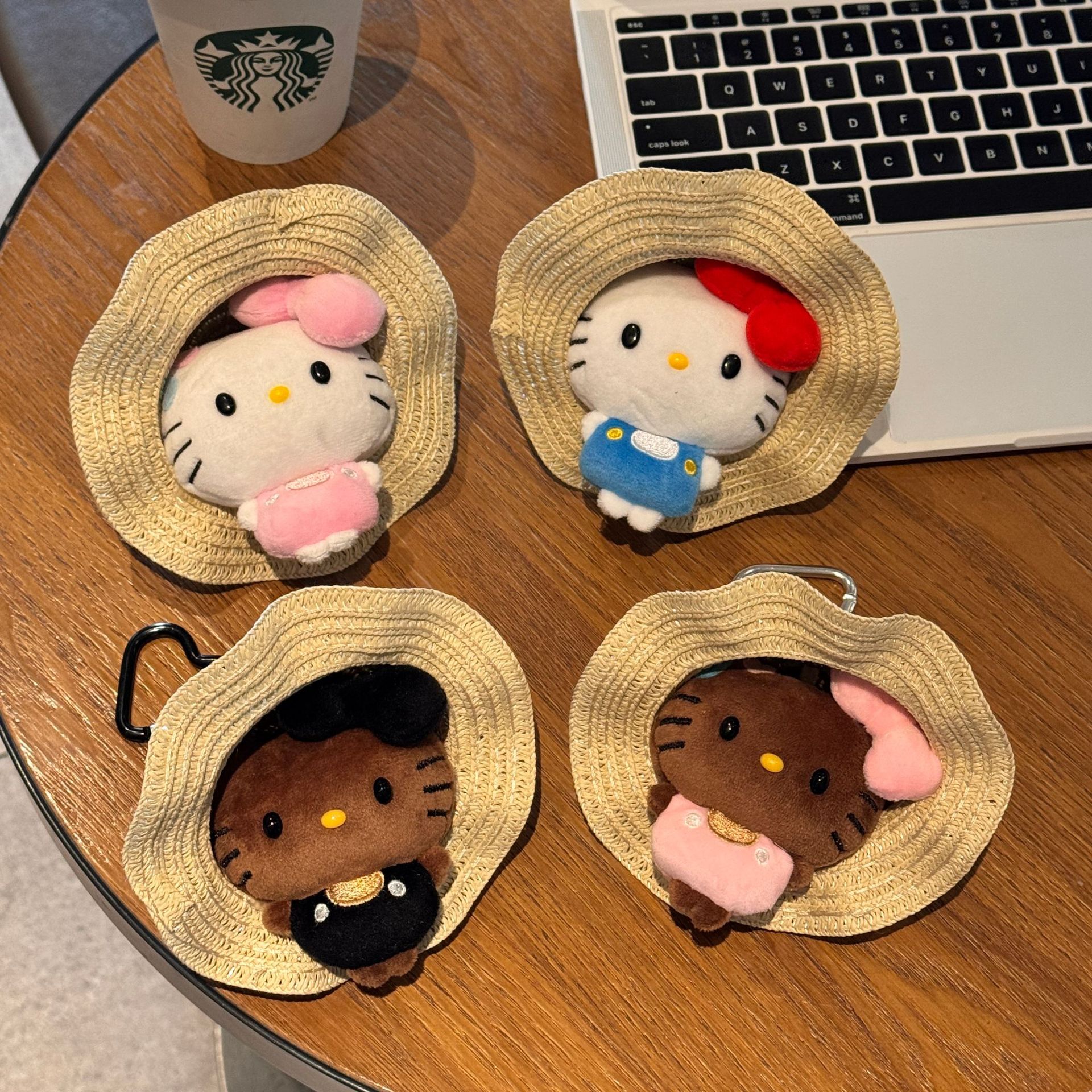 日本田园风雏菊草帽Kitty