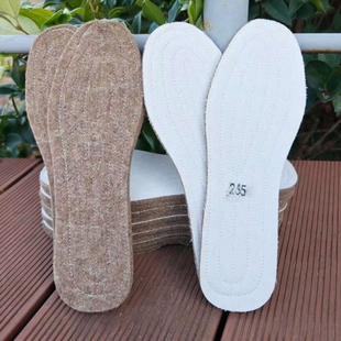 羊毛毡鞋垫冬季防寒保暖加厚男女大头鞋劳保鞋棉鞋皮靴雨鞋毛鞋垫