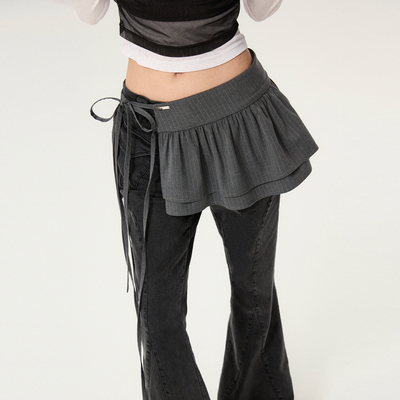 可拆卸腰封！无敌显瘦显腿长！！