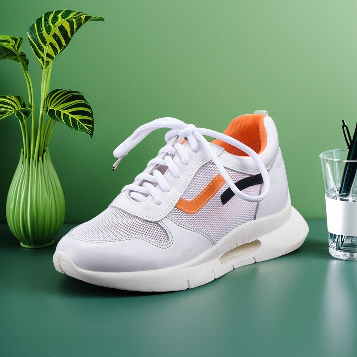 34-38牛皮+网鞋Scenic 轻便增高夏天小白鞋ins老爹网纱洞洞运动鞋,女鞋,老爹鞋,淘宝优惠券,粉丝福利购,淘宝优惠卷