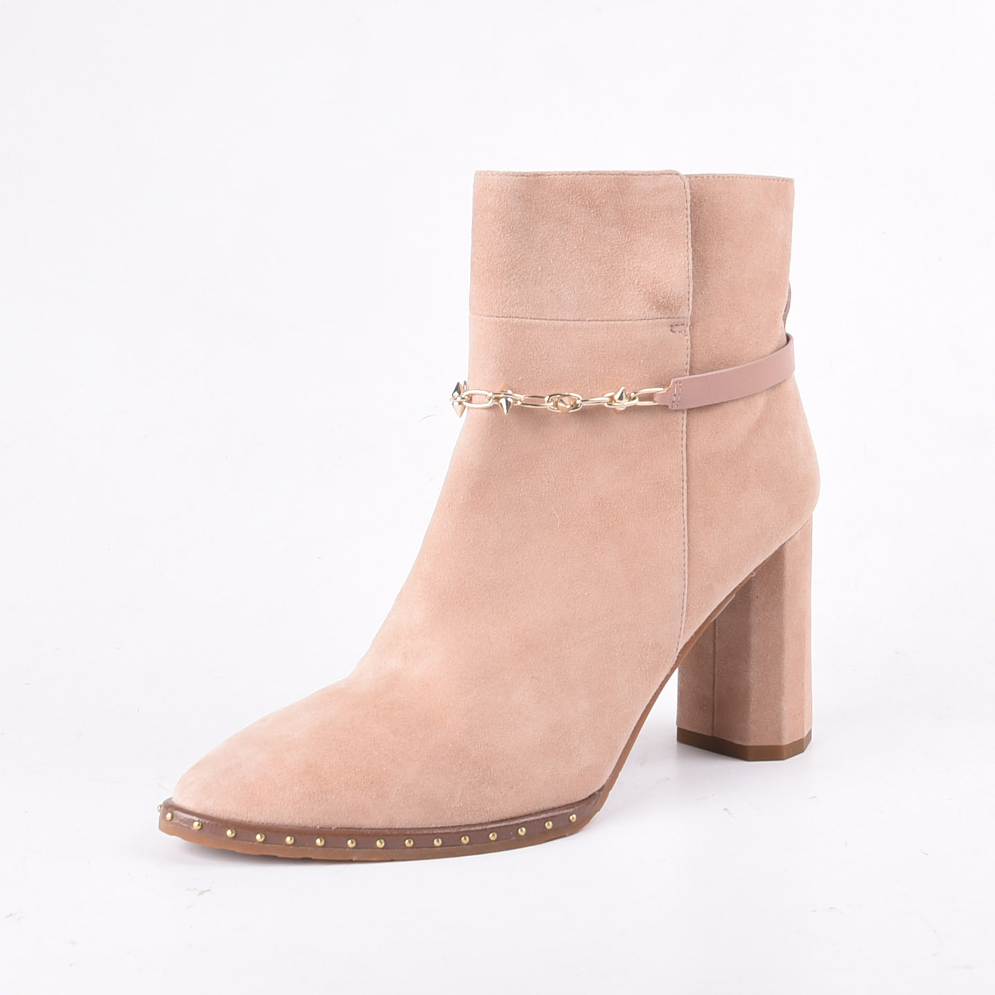 真皮恋尚萝莎女靴时尚百搭高跟鞋