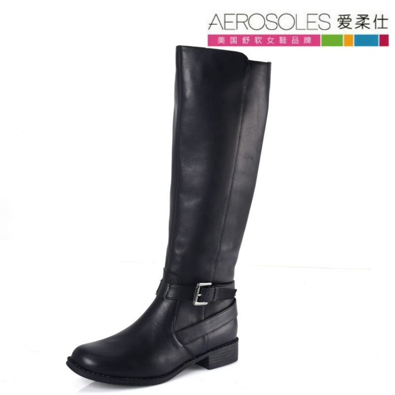 Aerosoles爱柔仕细腿帅气高筒靴