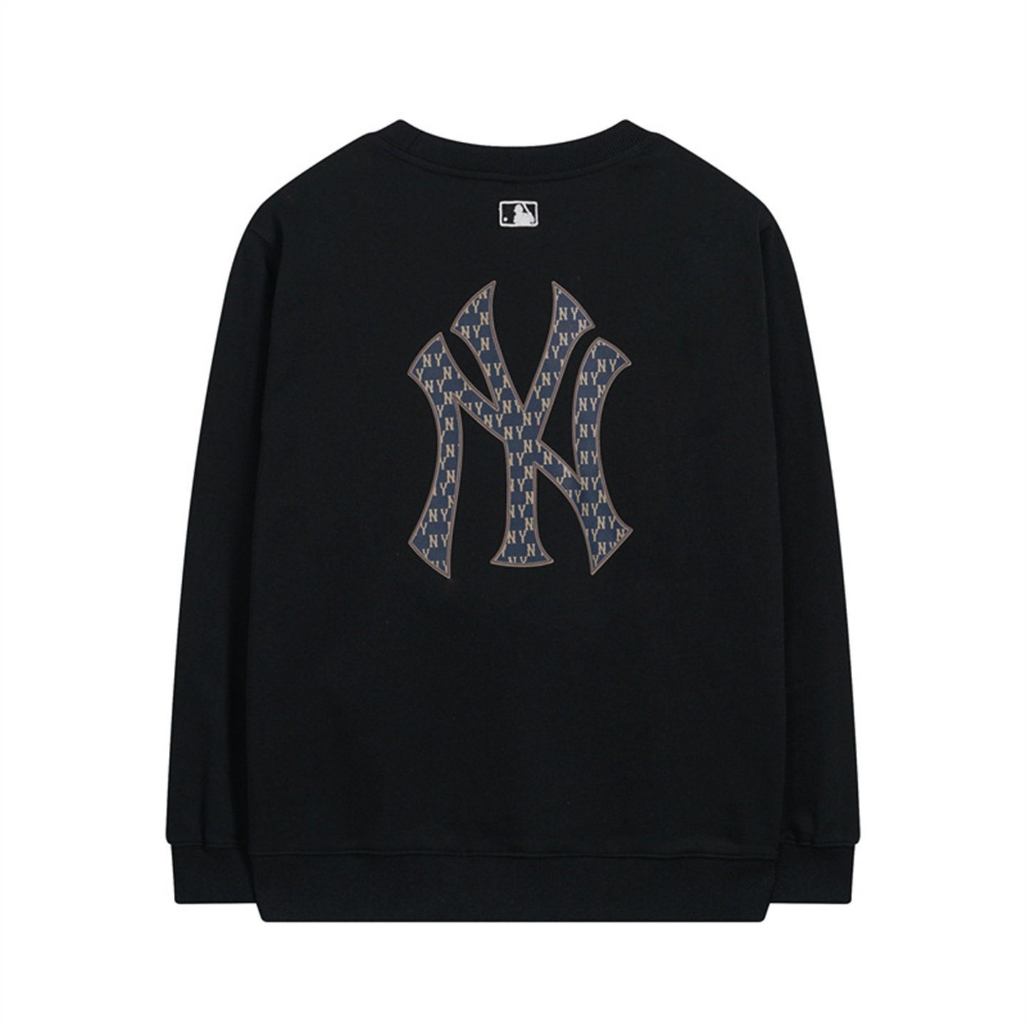 韩国MLB圆领卫衣 2025新款长袖老花男女同款秋季NY宽松纯棉套头衫