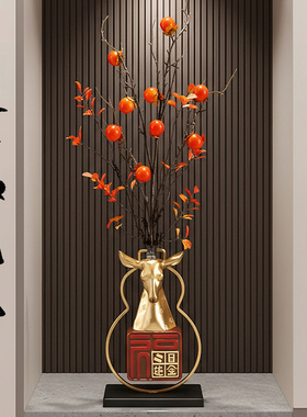 发财果花束日进斗金鹿摆件新年乔迁之喜家居客厅玄关电视酒柜鞋柜