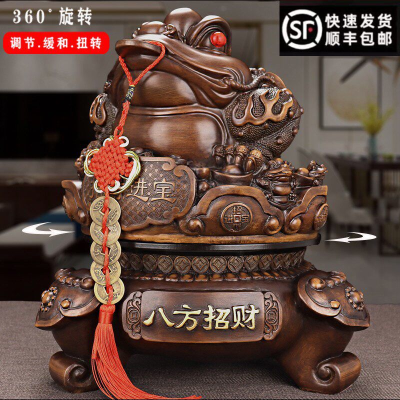 金蟾摆件招财三足金蝉开业礼品店铺收银台公司前台办公室蟾蜍装饰图片