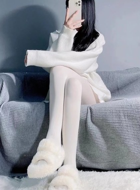 黑丝灰色打底裤光腿神器天鹅绒薄款连裤袜