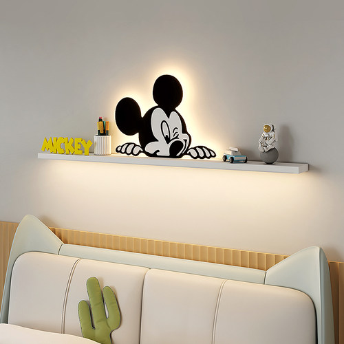 免布线智能语音儿童房床头壁灯