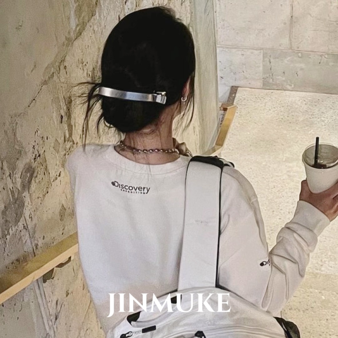 发饰ins气质长款带齿发夹横夹