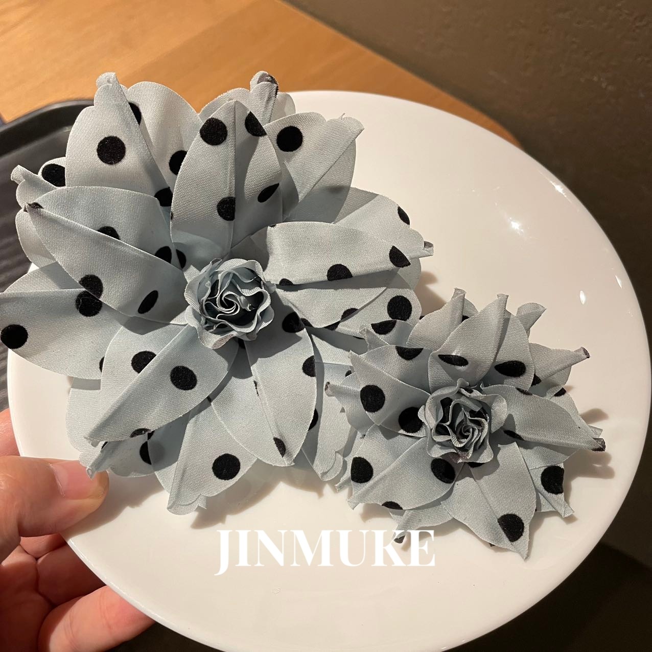 JINMUKE韩国进口首饰品ins新款复谷波点花朵大胸针胸花别针新品,饰品/流行首饰/时尚饰品新,胸针,淘宝优惠券,粉丝福利购,淘宝优惠卷