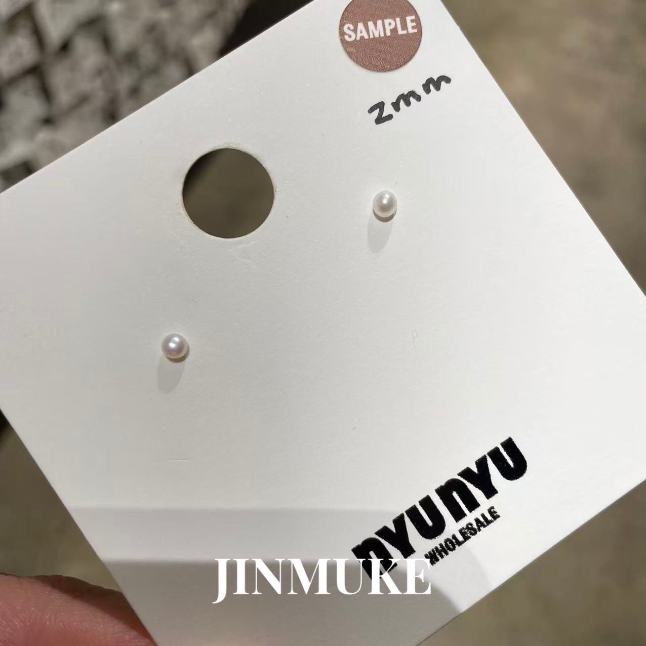 JINMUKE韩国进口耳饰品气质纯色简约小巧925银百搭迷你耳钉耳环