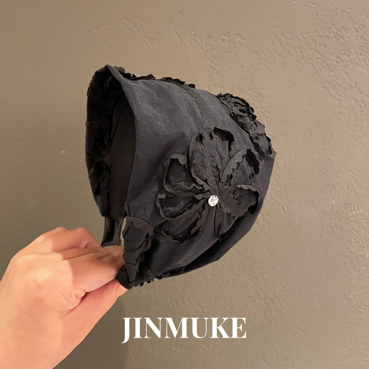 JINMUKE韩国进口发饰头饰气质花朵夸张个性刺绣发箍头箍发卡新品