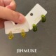 JINMUKE韩国饰品春夏新款 透明几何小众耳钉