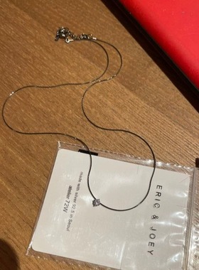 JINMUKE饰品韩国72W极细单钻百搭气质925银锁骨链