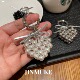 JINMUKE韩国进口时尚 2024 配饰爱心串珠气质钥匙扣包包挂件新品