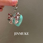 JINMUKE韩国进口钥匙扣挂件精致可爱甜美蝴蝶结爱心汽车包包挂件