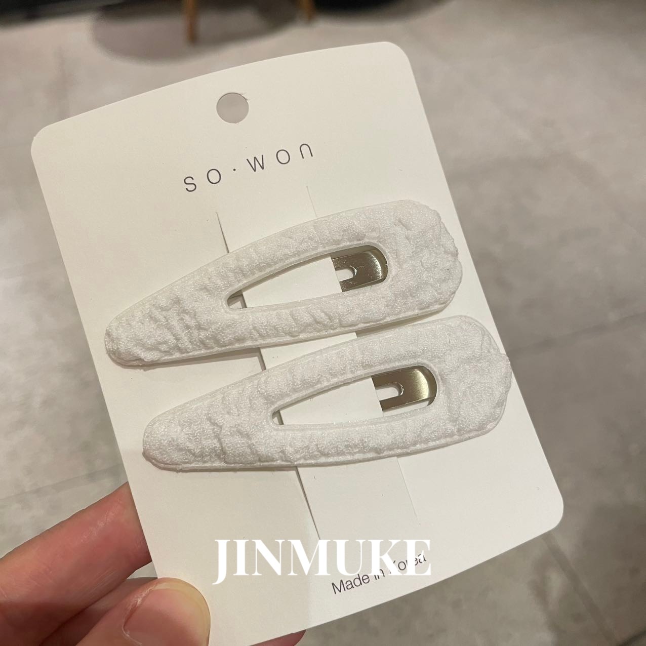 JINMUKE韩国进口发饰头饰布艺气质甜美淑女发夹边夹侧夹新品