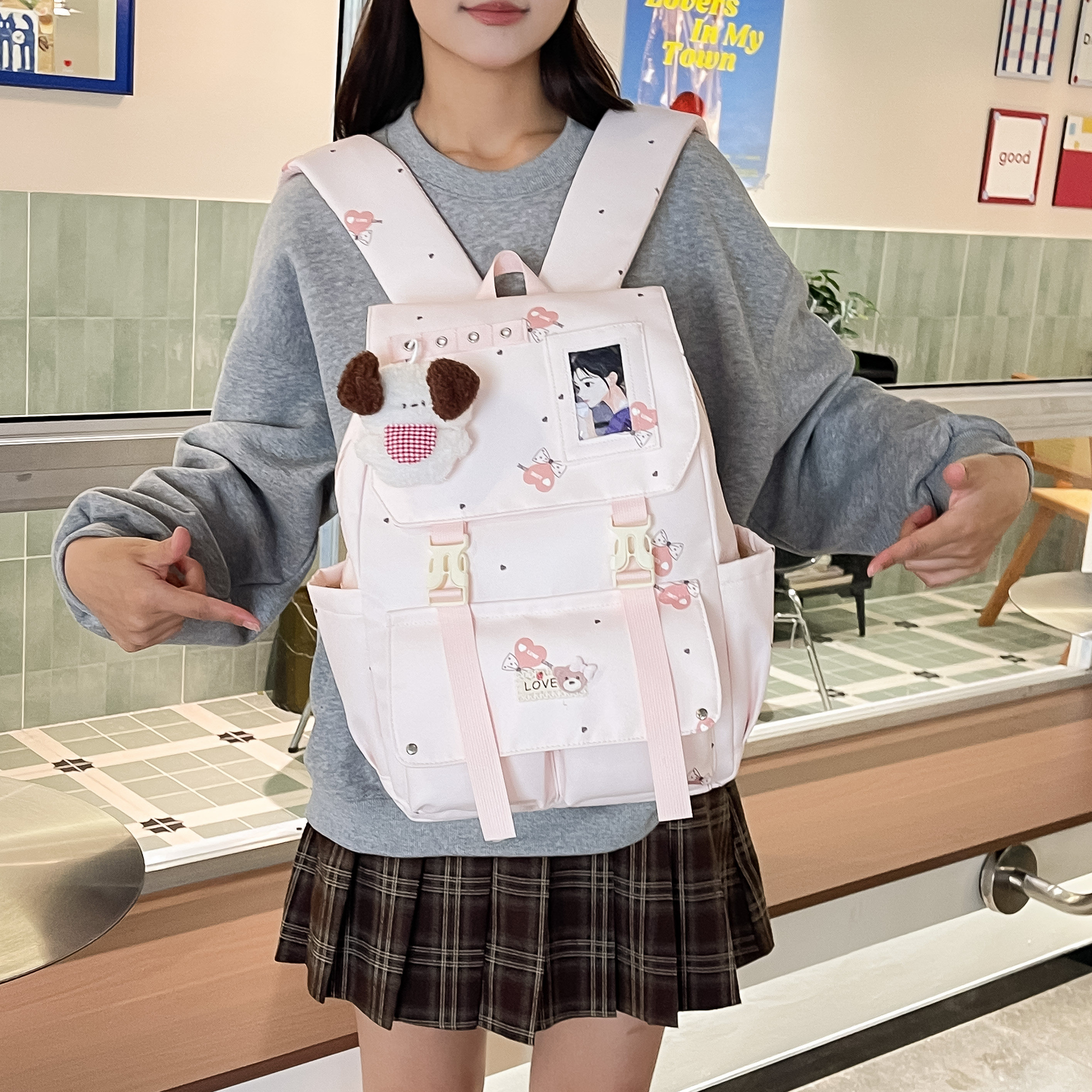 卡通减负儿童双肩包女孩出游背包