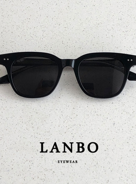 新款复古板材方框偏光太阳镜