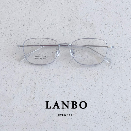 超轻钛架10g斯文方框近视眼镜