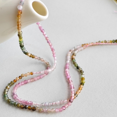 天然碧玺散珠子微型珠