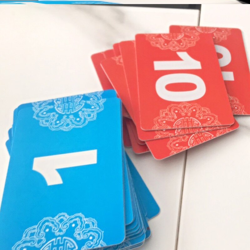 卡片打麻将用的不掉色数字代用计分全自动麻将机筹码片棋牌大字。