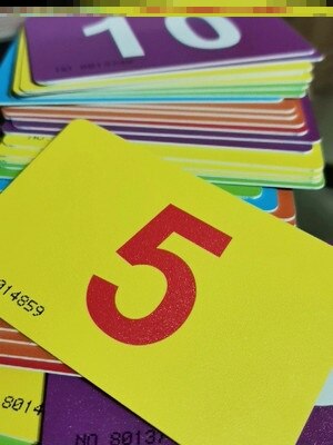 钱牌子卡片筹码塑料牌俱乐部代用双面数字卡记分pvc塑料片会所。