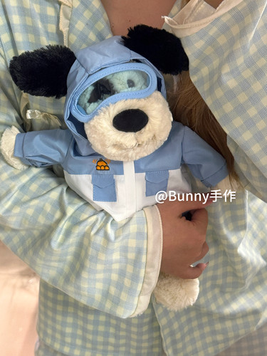 手作自制海盗狗害羞小狗滑雪服滑雪镜圣诞新品冬季衣服滑雪棉服