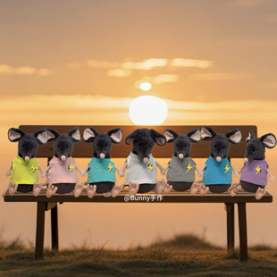 原创手作盛夏多巴胺系列鼠子拉克兰悲伤鼠纯棉多巴胺T恤背心