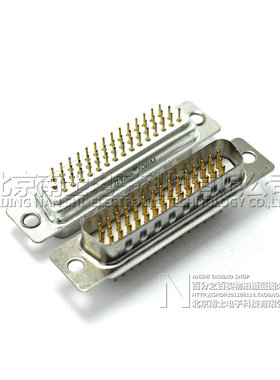 精工南士HDP44公头母头3排44针插座DP44 DB44孔直插/脚插板焊板式