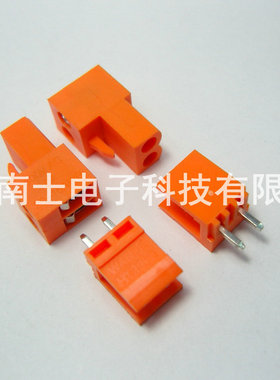 橙色HT3.96拔插式接线端子2P3P4P5P6P8P接插件3.96MM直脚/弯脚