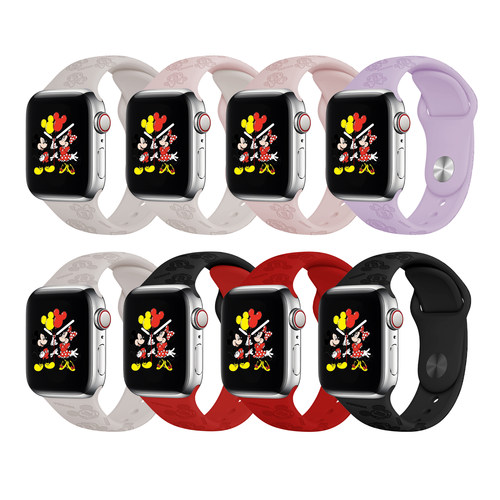 适用s10手表带iwatch9/8米奇硅胶