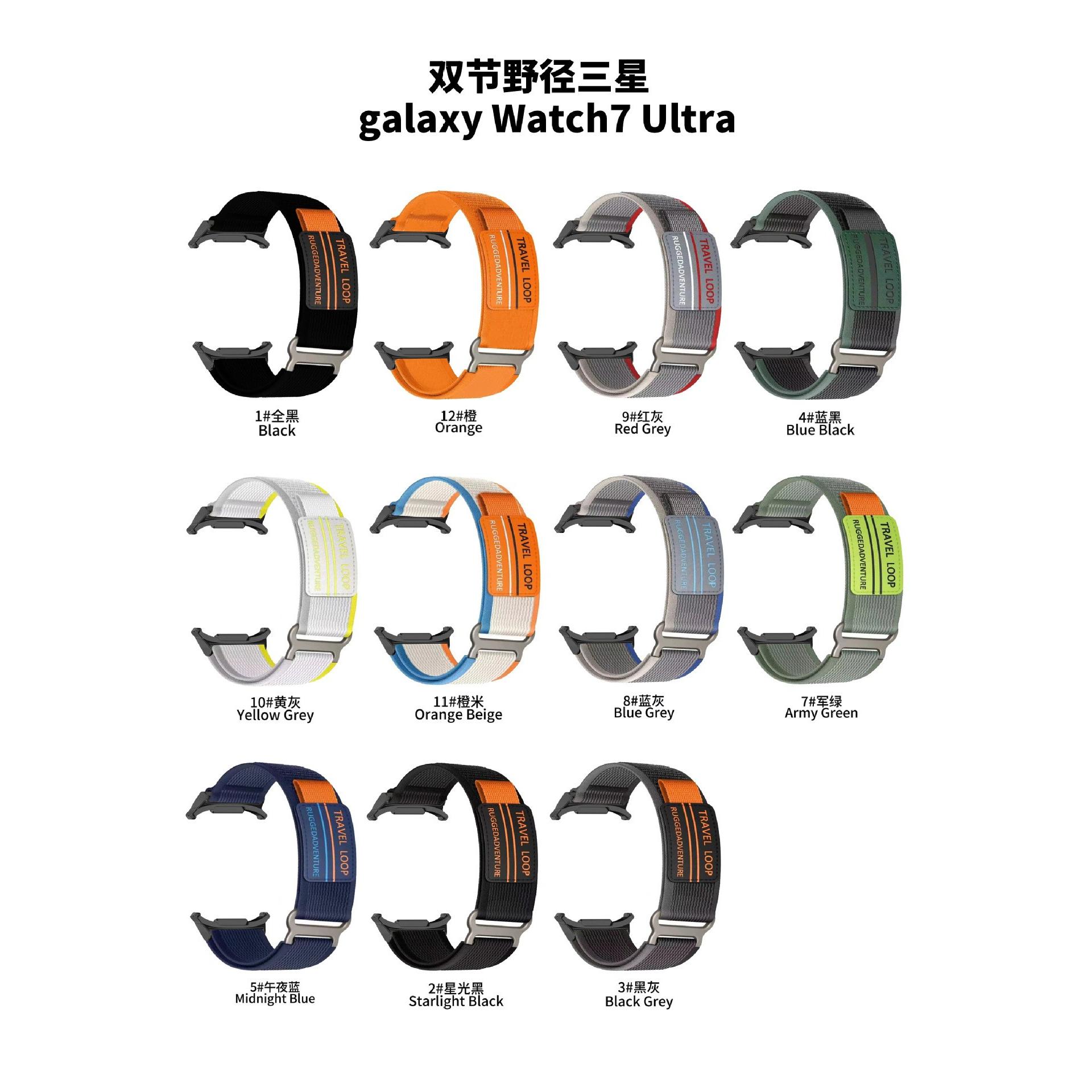 Galaxywatch7Ultra手表带魔术贴