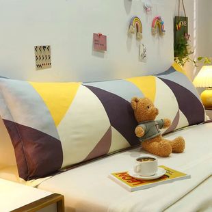 靠垫一体家用送枕套 双人长枕头1.2m1.5米1.8床枕芯酒店护颈椎长款