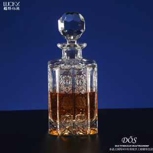 福络依德奥地利DÖS进口水晶玻璃威士忌杯洋酒杯酒瓶酒具剔花系列