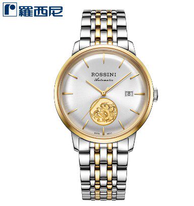 罗西尼SR5861T01A雅尊商务锦鲤祈福金币自动机械男表全国联保