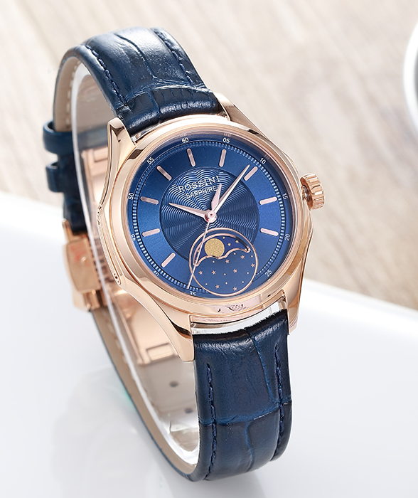 原厂发货rossini罗西尼表勋章系列7714g05d月相石英女表全國聯保