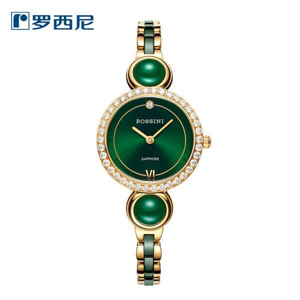 罗西尼表极光系列天然玛瑙6830G08B时尚手链女表全国联保