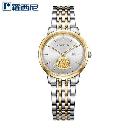 原厂发货罗西尼SR5862T01A雅尊商务锦鲤祈福金币石英女表全国联保