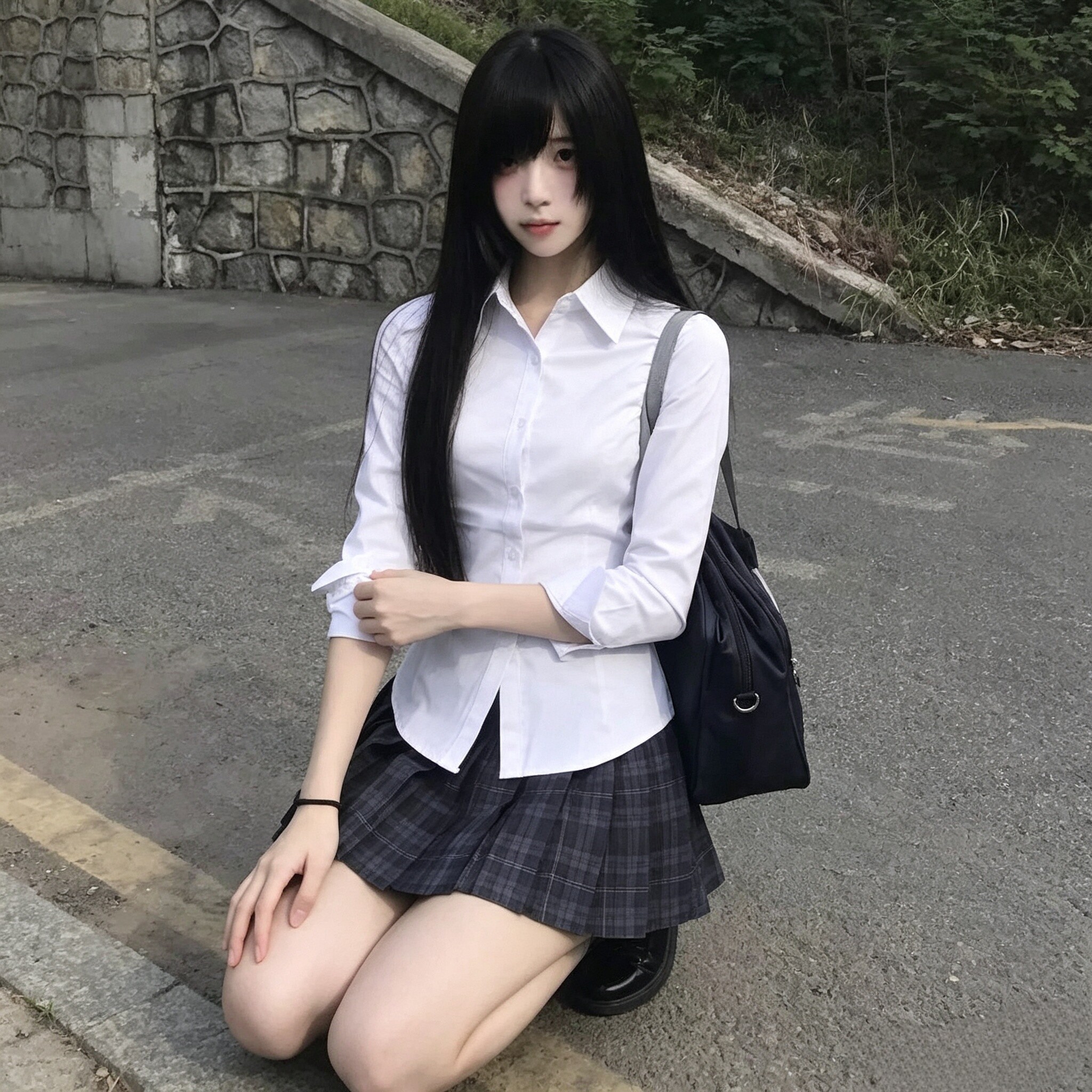 小栀川衬衫 校供感多色收腰长袖短袖jk制服秋冬款上衣