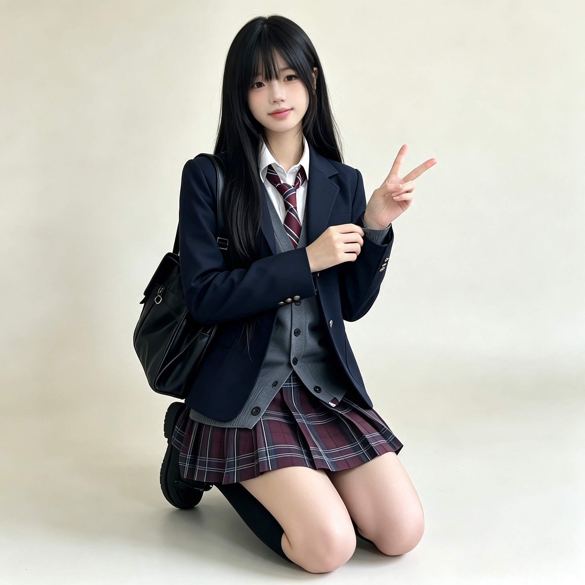 圣研高西装 学院风jk制服三粒扣西服百搭外套工厂直接