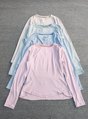 秋冬磨毛绒长袖打底衫瑜伽速干衣