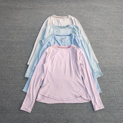 秋冬磨毛绒长袖打底衫瑜伽速干衣