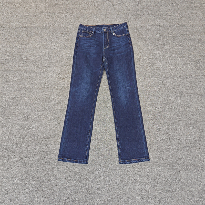 秋冬加厚牛仔裤法棍女裤