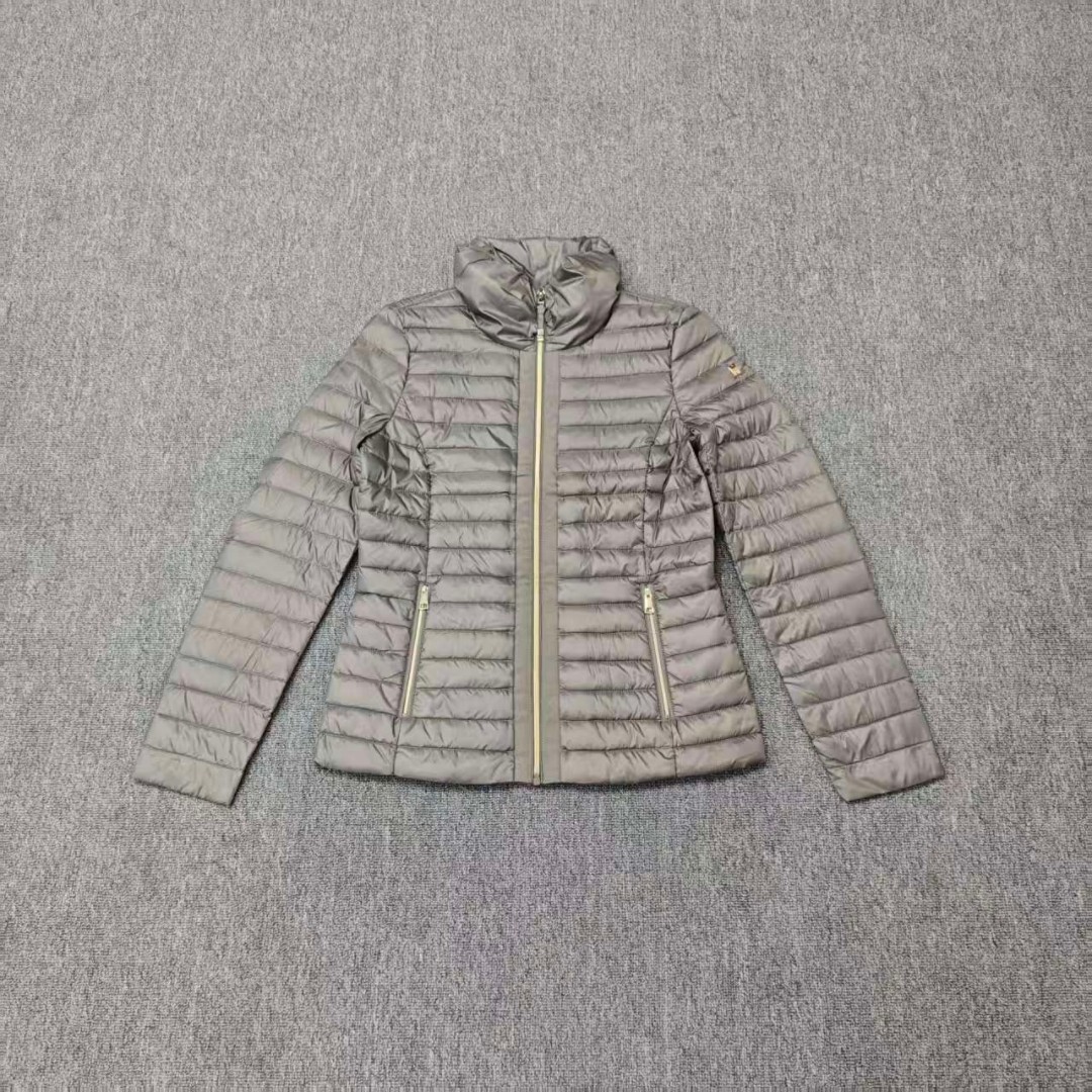 北欧单秋冬立领轻薄羽绒服女修身排骨棉衣白鸭绒保暖羽绒外套